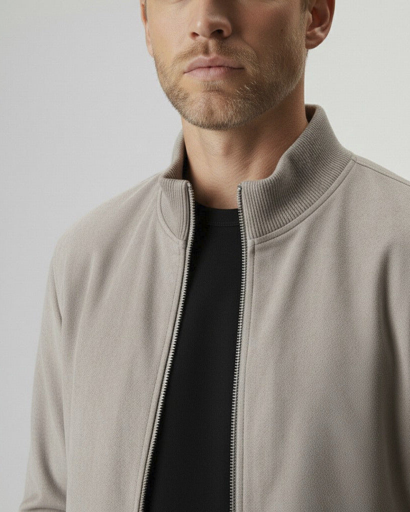 Jaqueta Suede Gola Alta – Grant