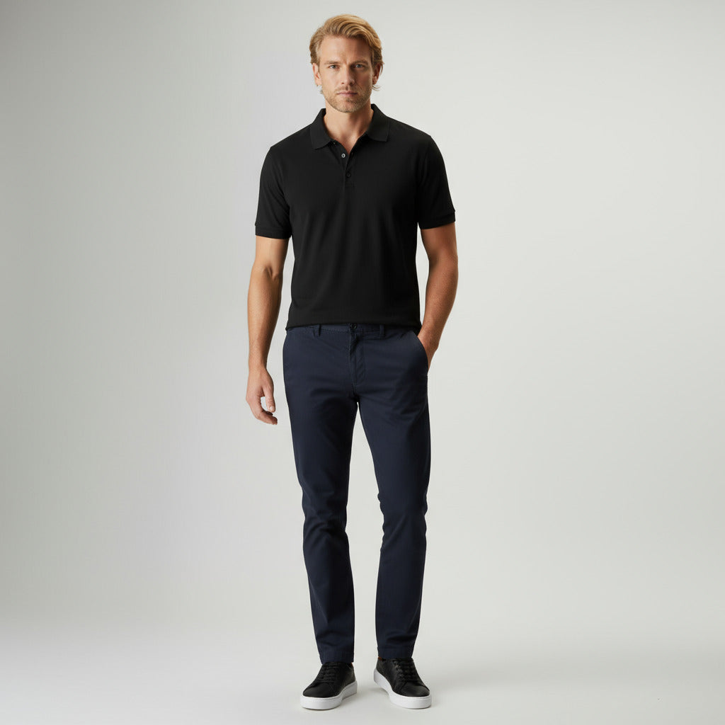 Polo Piquet Algodão Pima