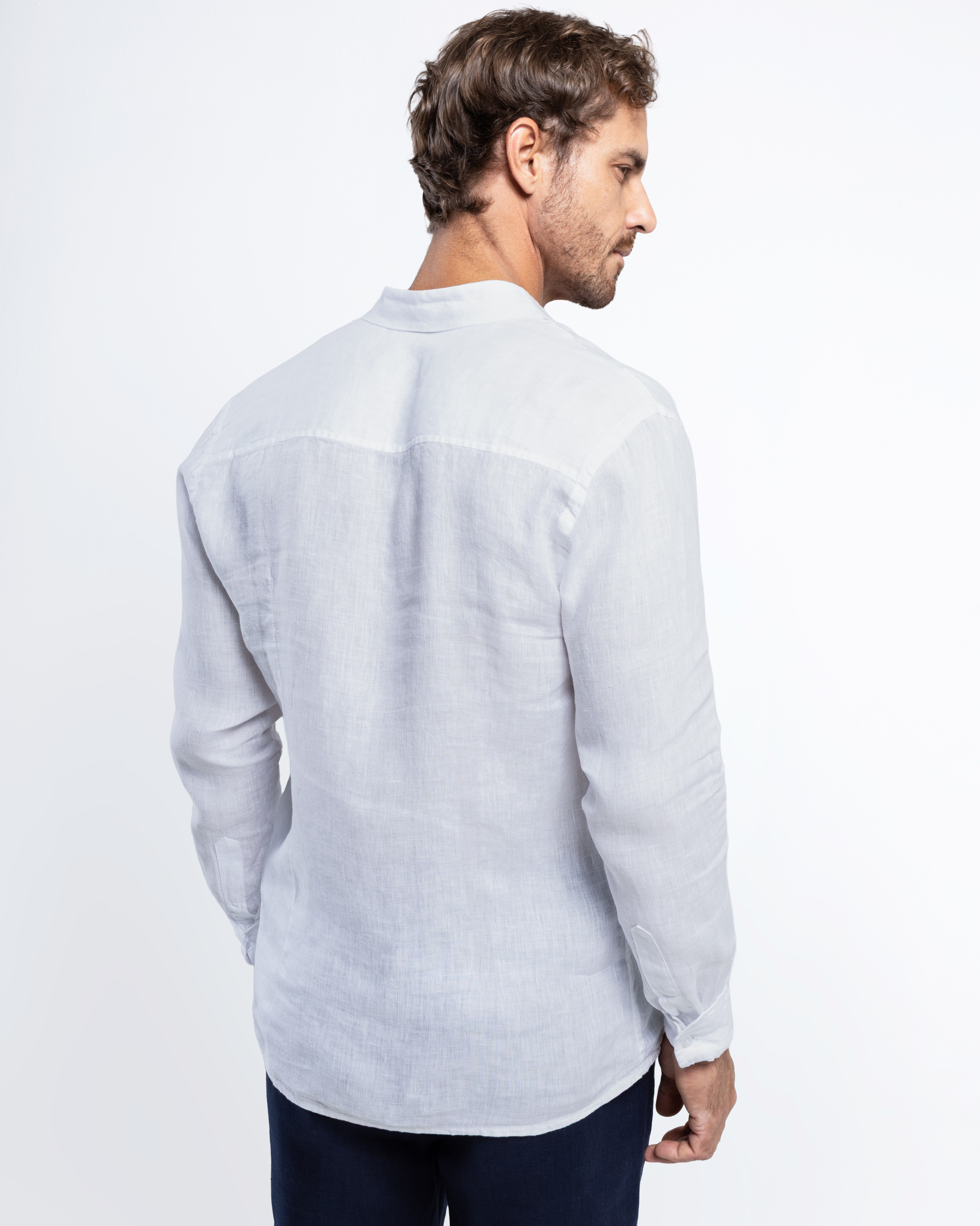 Camisa Linho Italiano Greece