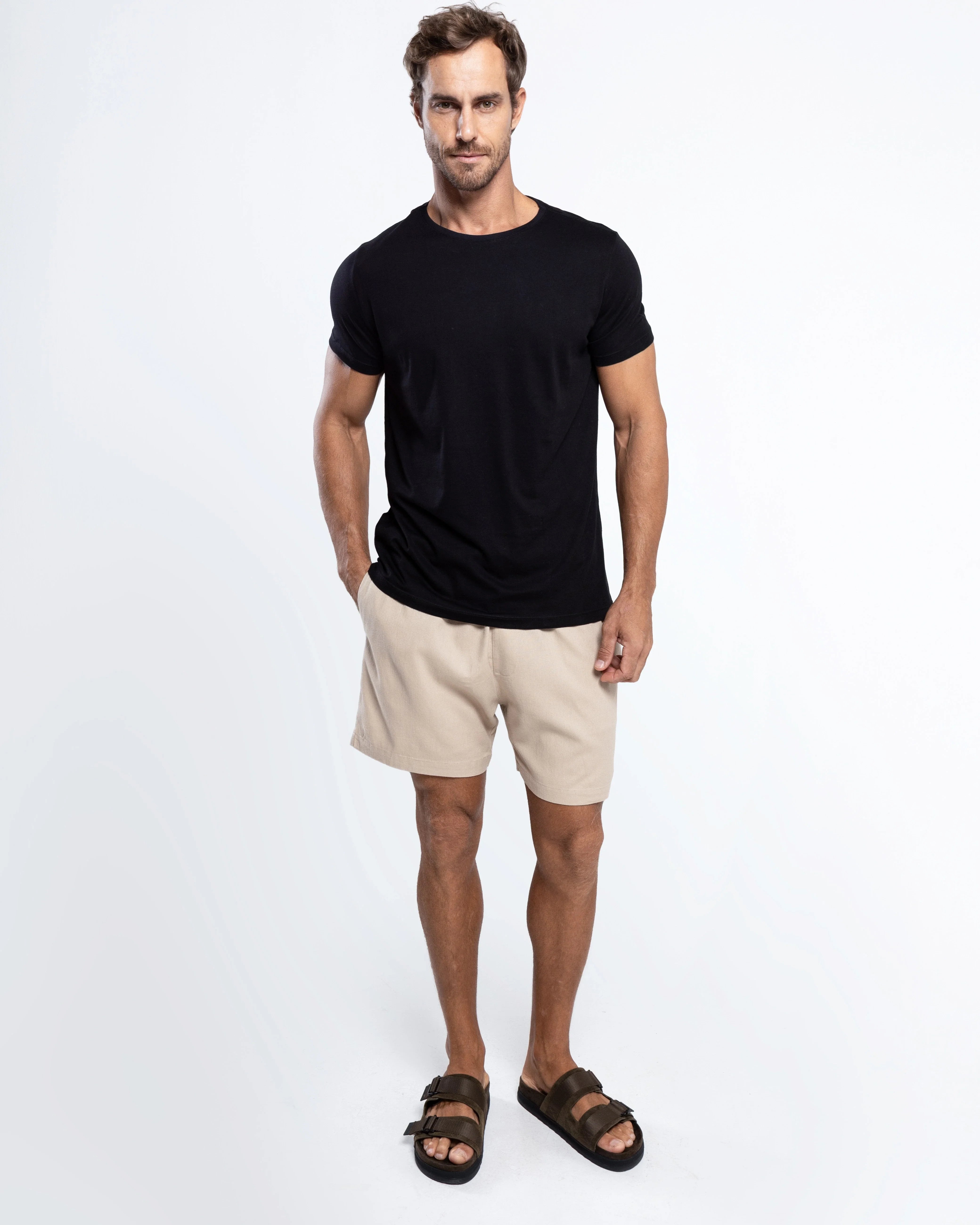 Shorts Linen Greece - Bege