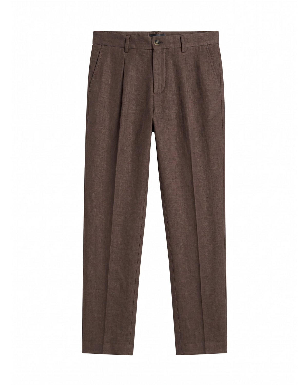 Calça Linho Rivage - Castanho Escuro
