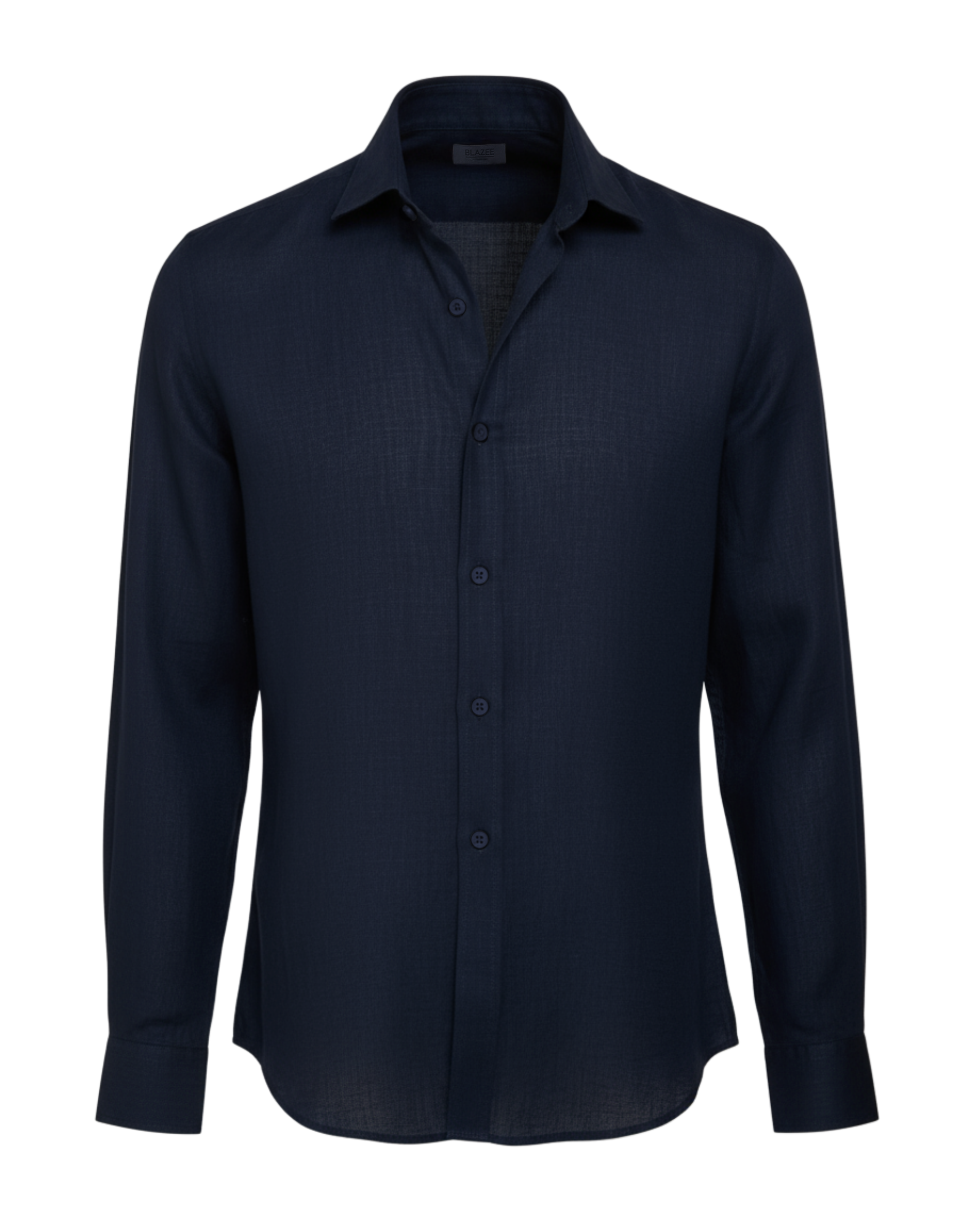 Camisa Linho Italiano Greece - Azul Marinho
