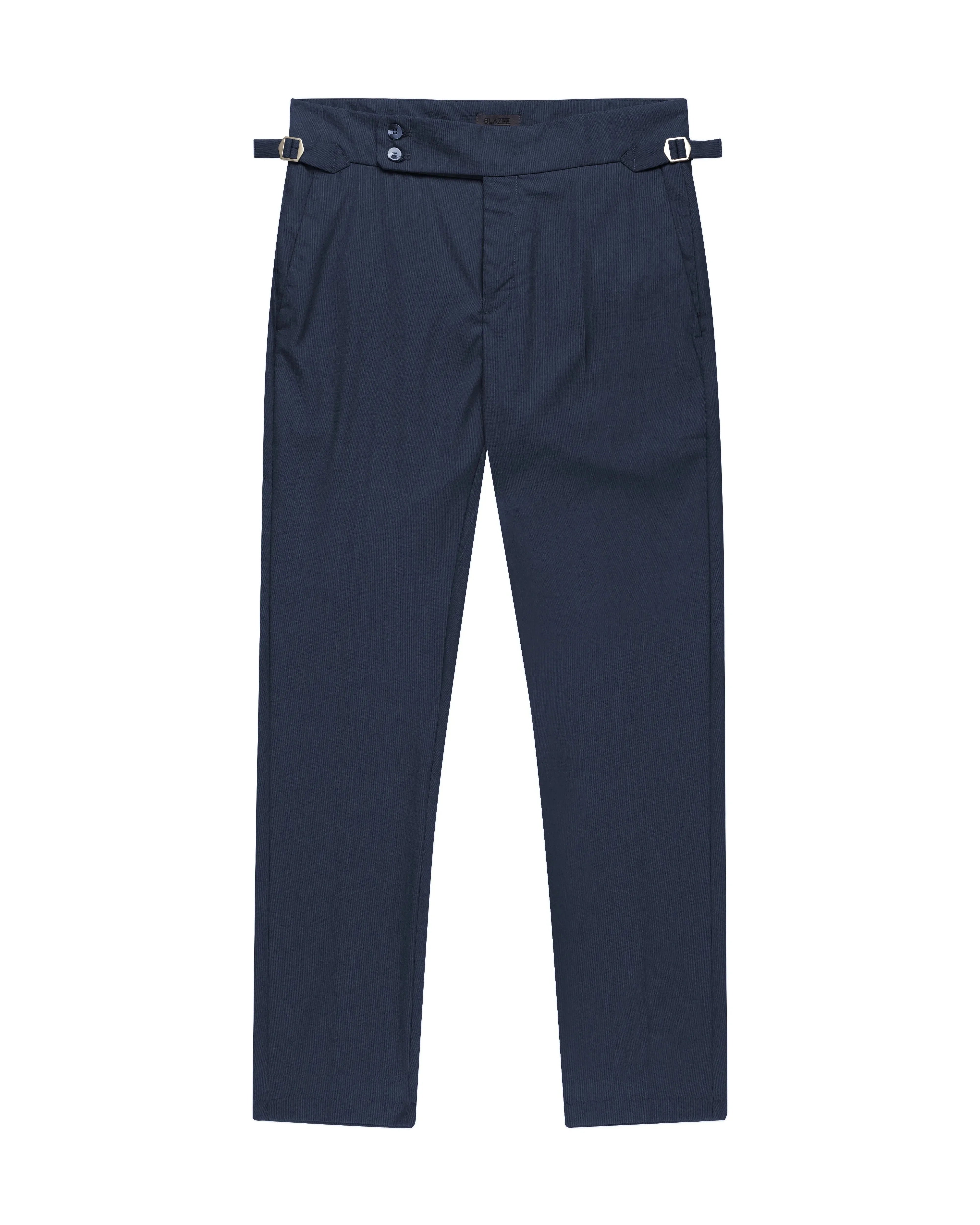 Calça Alfaiataria Cintura Alta – Grant - Azul Marinho