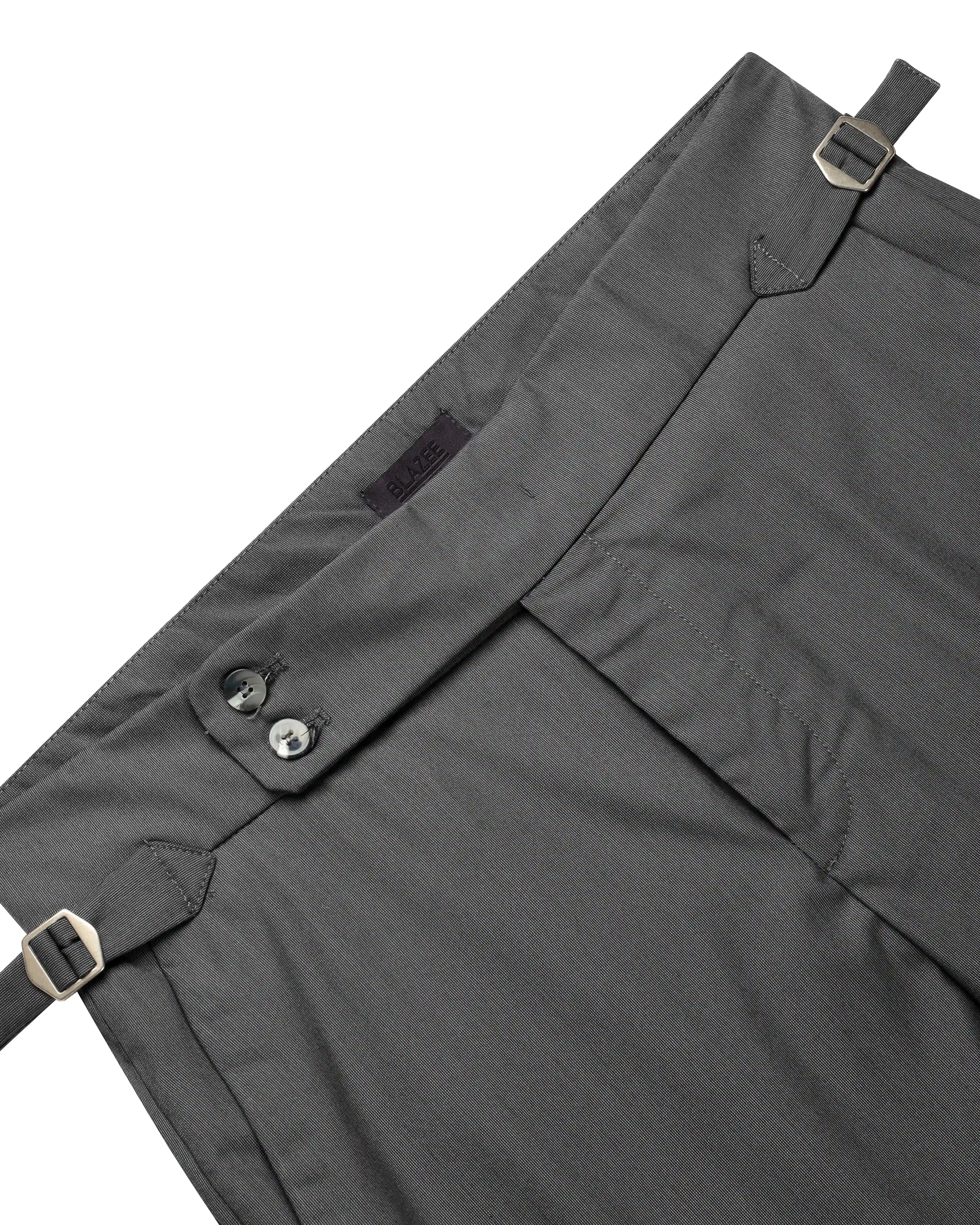 Calça Alfaiataria Cintura Alta – Grant - Chumbo