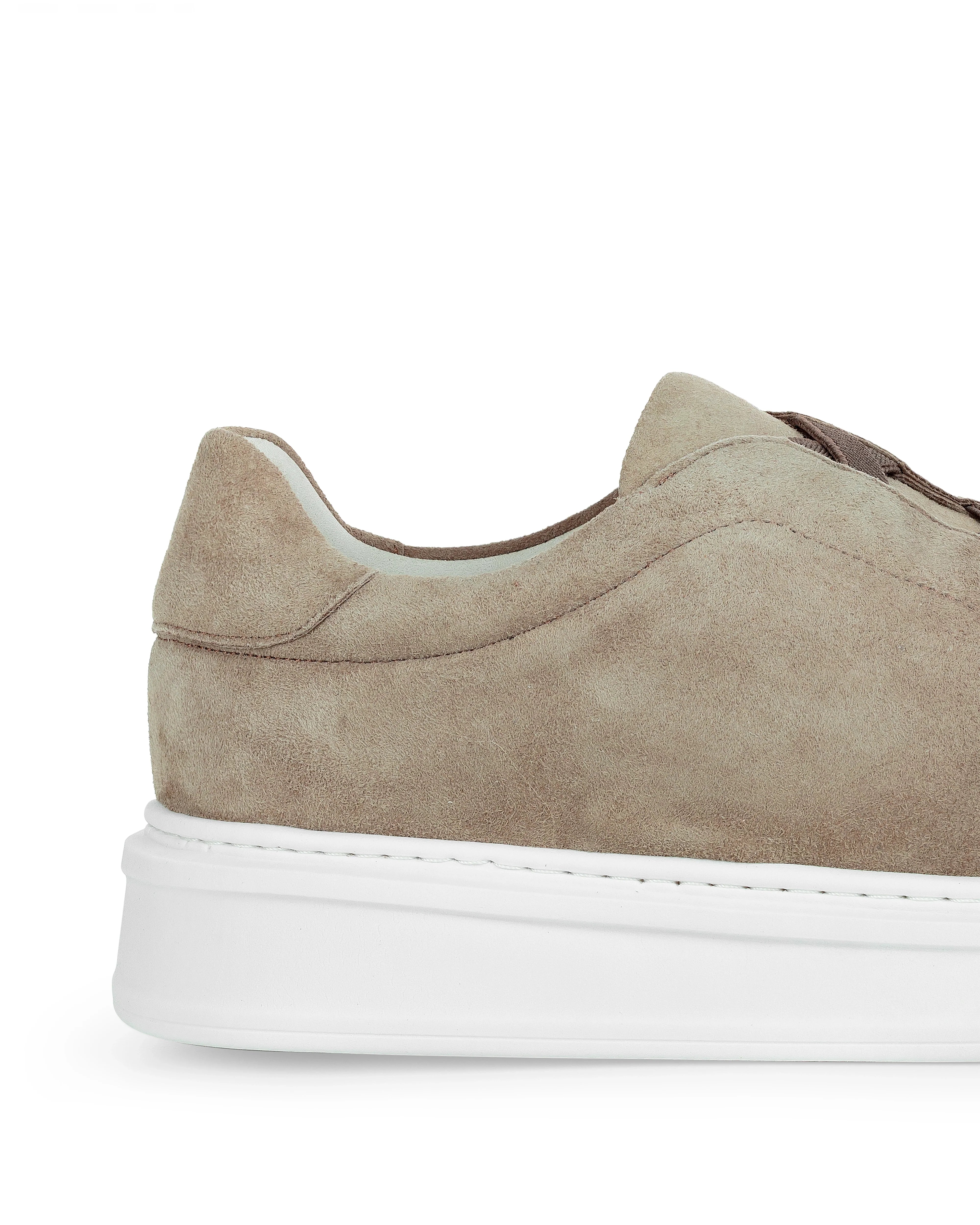 Tênis Suede Heritage em Pele de Cabra - Areia
