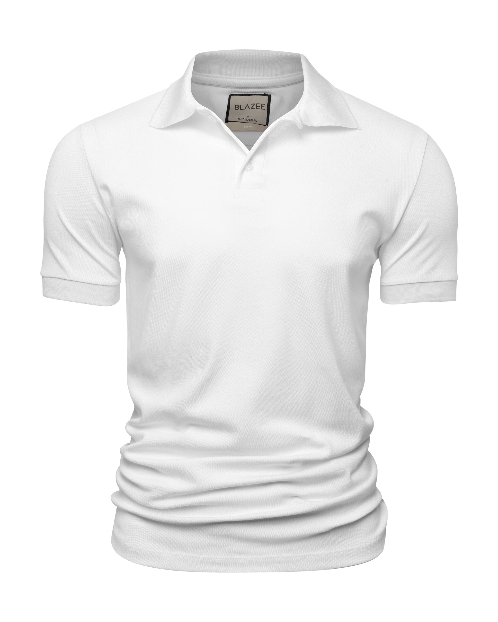 Polo Piquet Algodão Pima - Branco