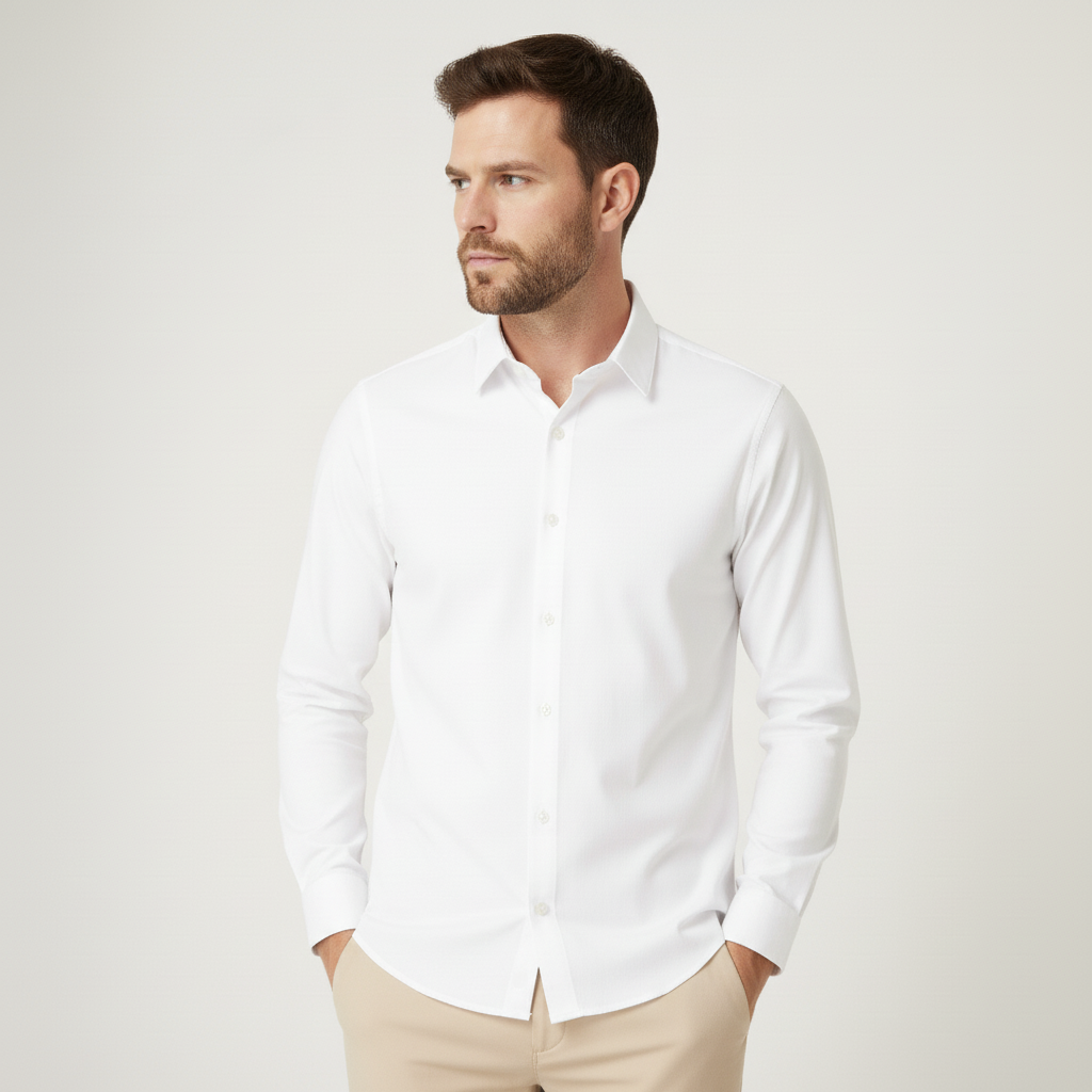 Camisa Social Pima Oxford