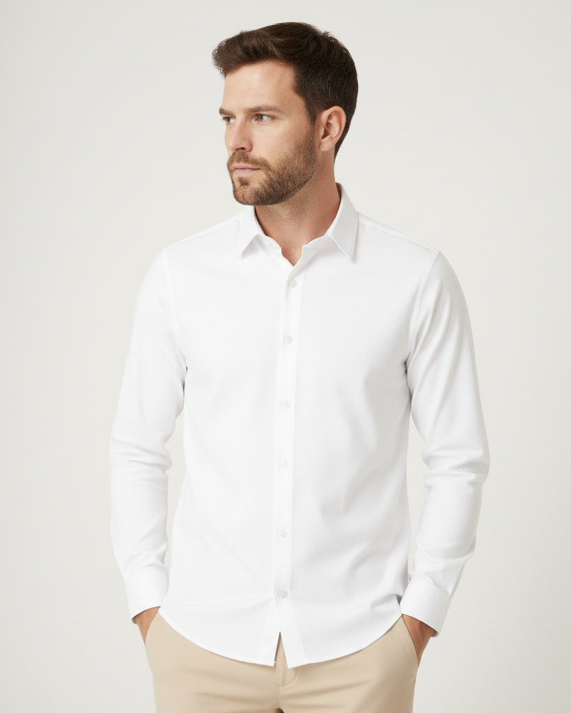 Camisa Social Pima Oxford