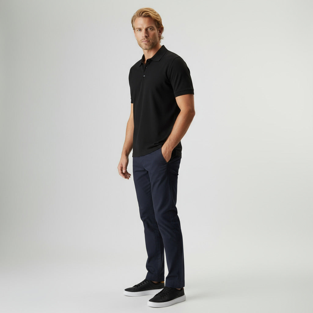 Polo Piquet Algodão Pima