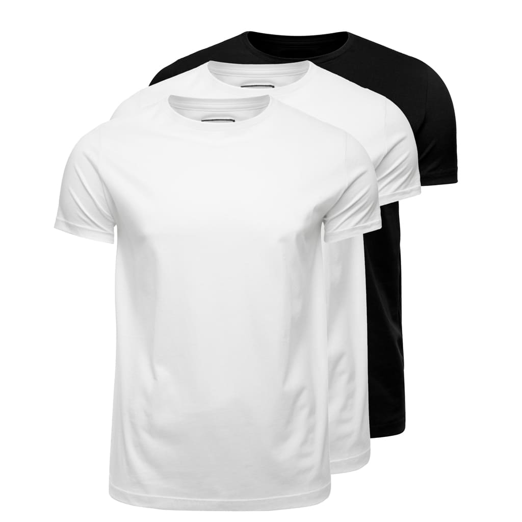 Kit 3 Camisetas Algodão Egípcio