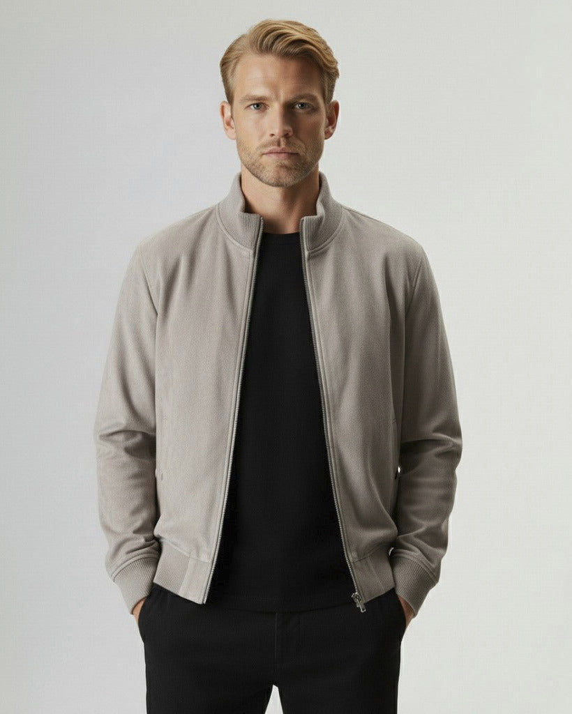 Jaqueta Suede Gola Alta – Grant