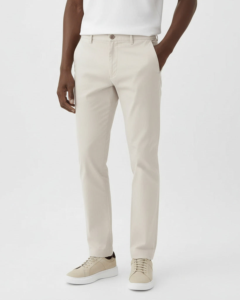 Calça Sarja com Corte Chino - Santorini