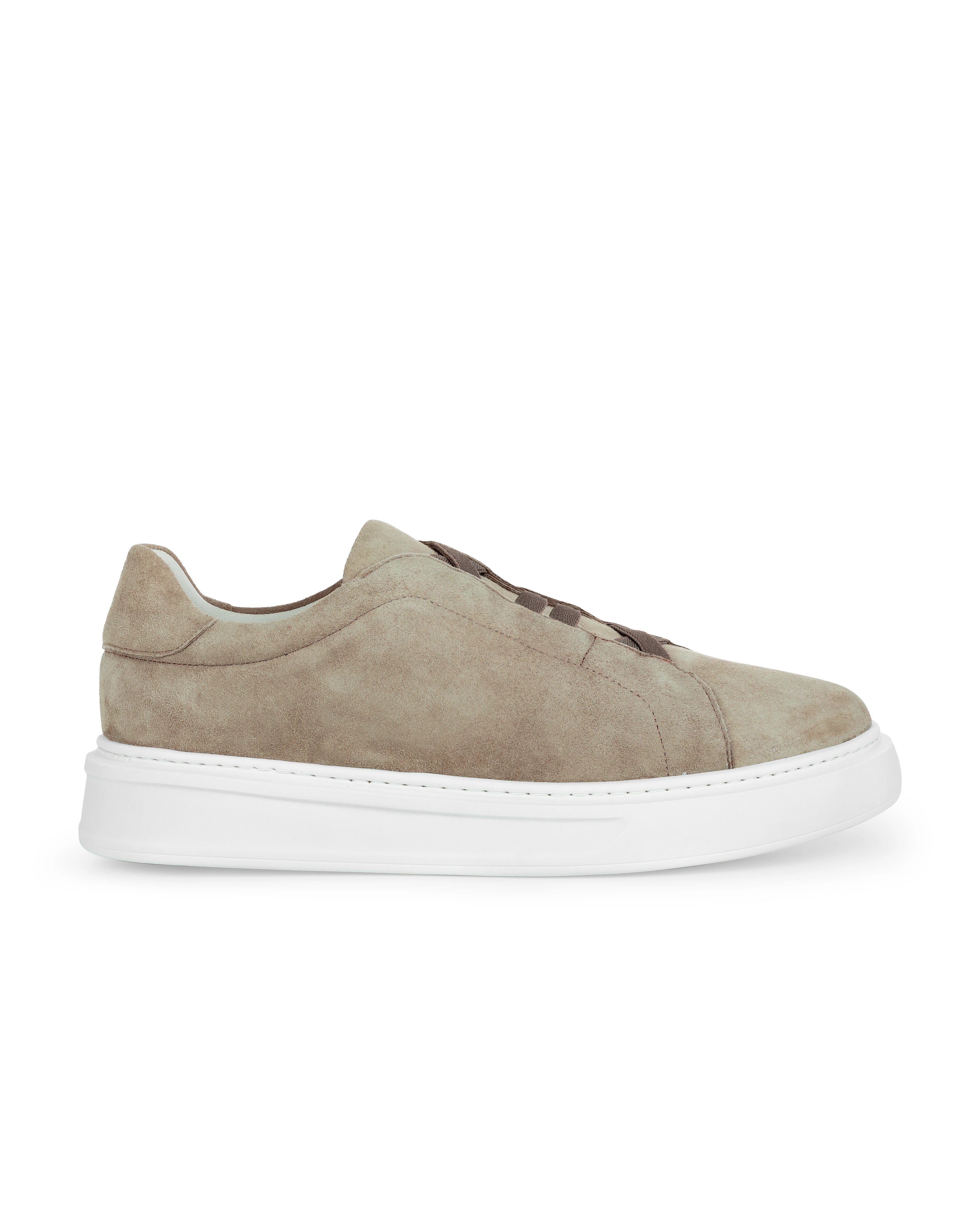 Tênis Suede Heritage em Pele de Cabra