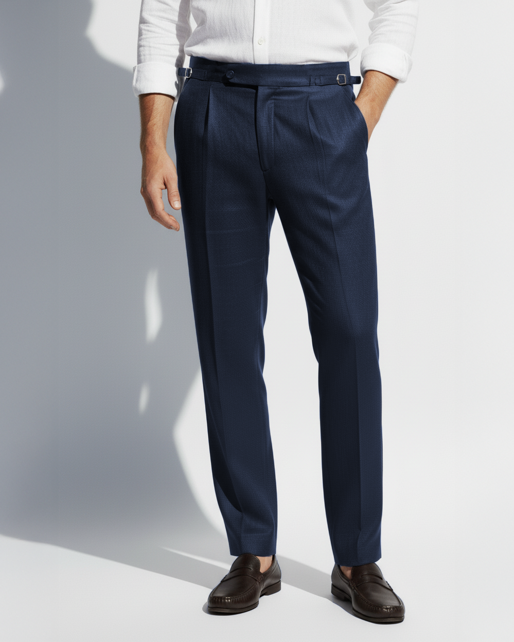 Calça Puro Linho Greece - Azul Marinho