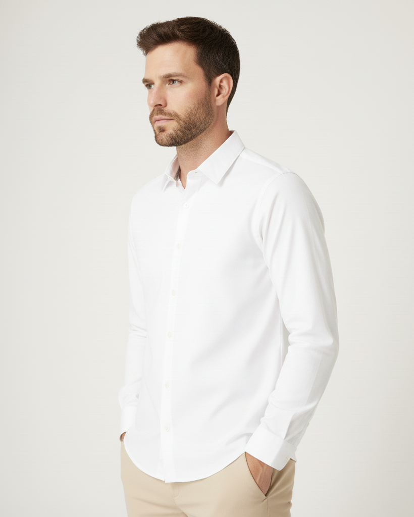 Camisa Social Pima Oxford