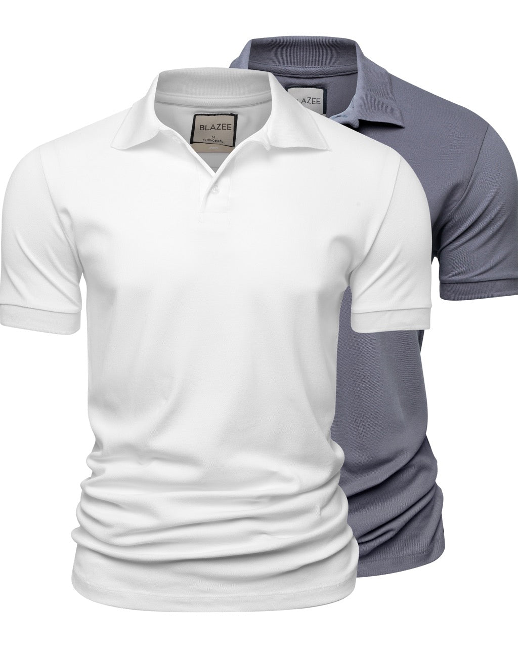 Kit 2 Polos Piquet Algodão Pima