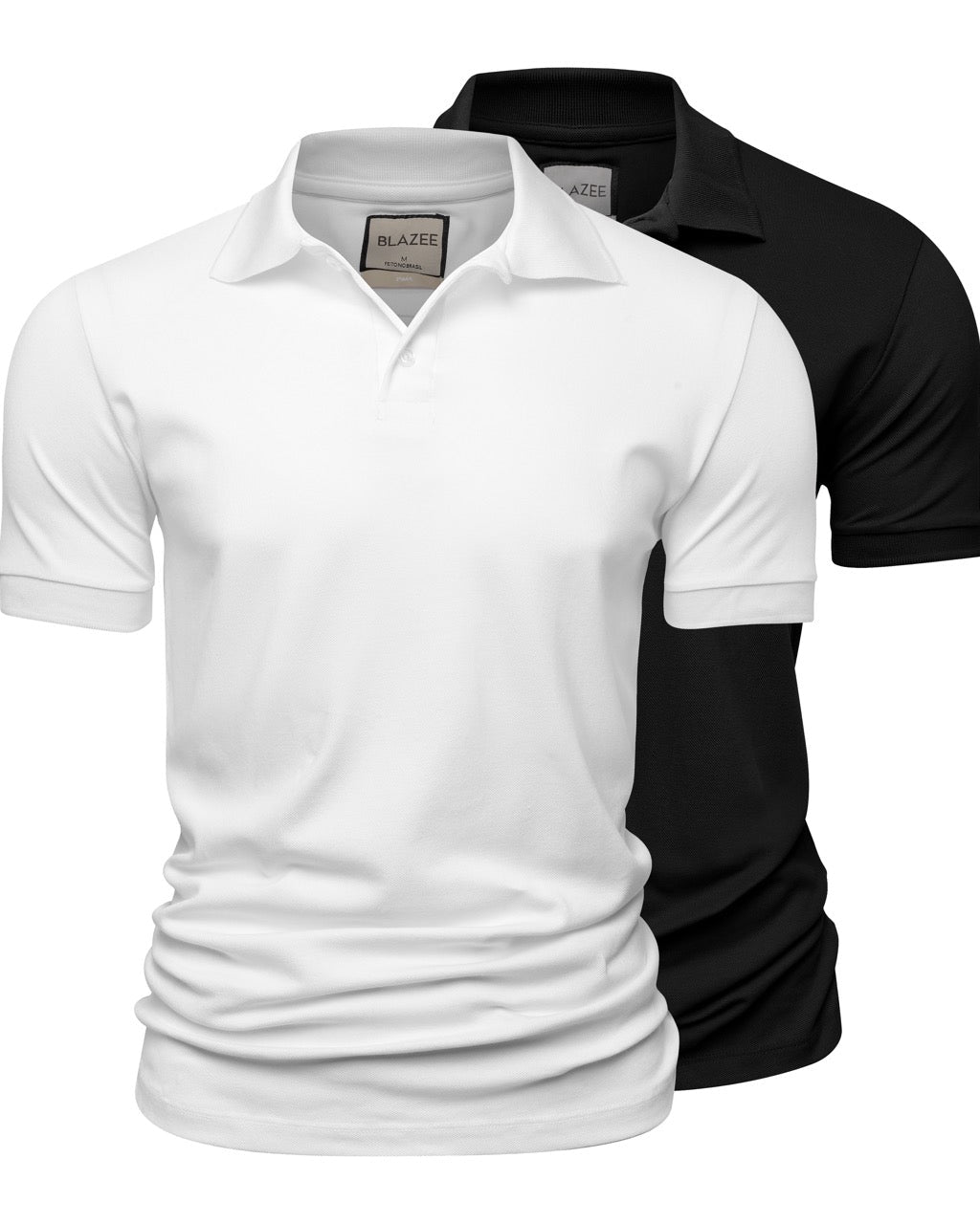 Kit 2 Polos Piquet Algodão Pima