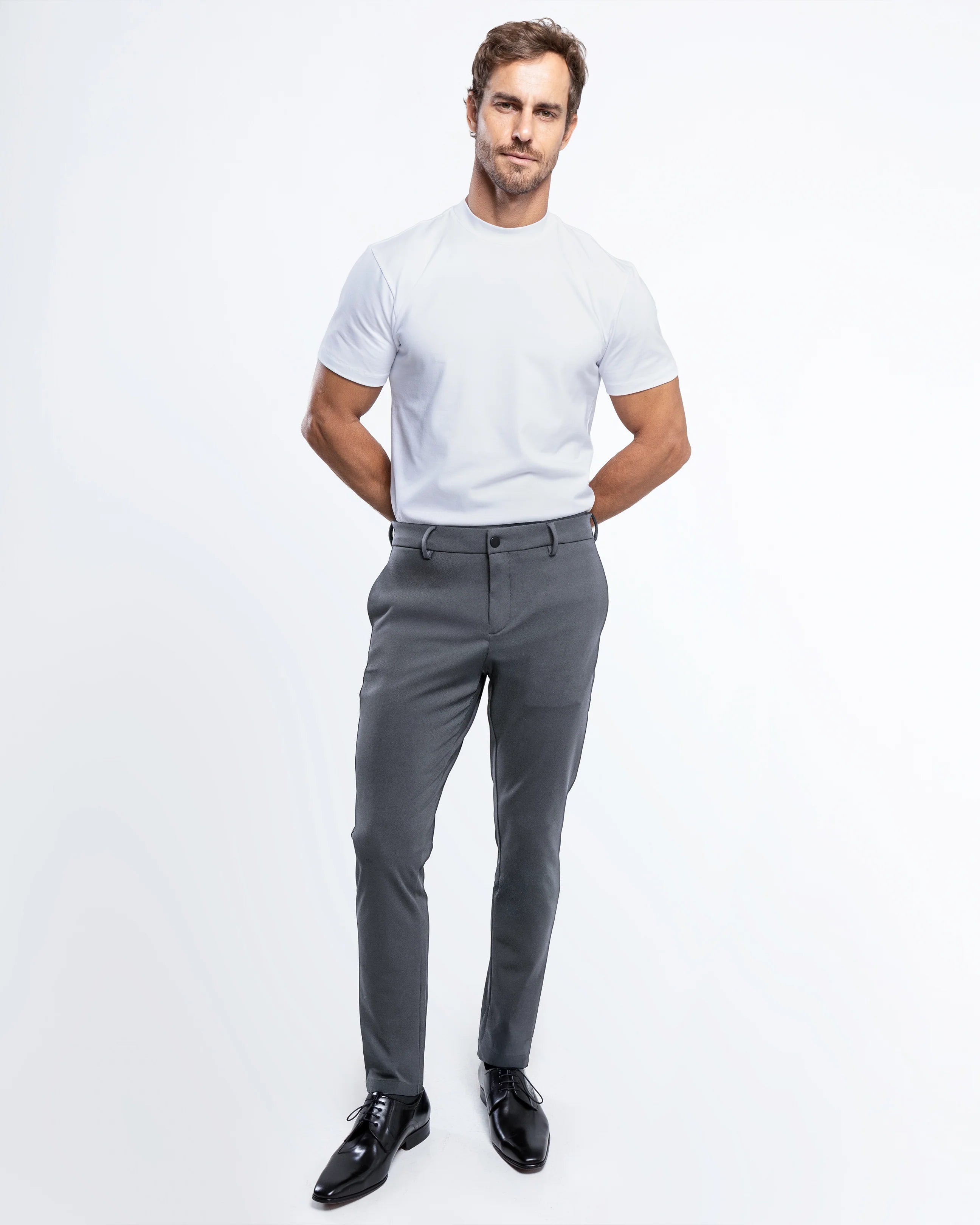 Calça Executive Move - Chumbo