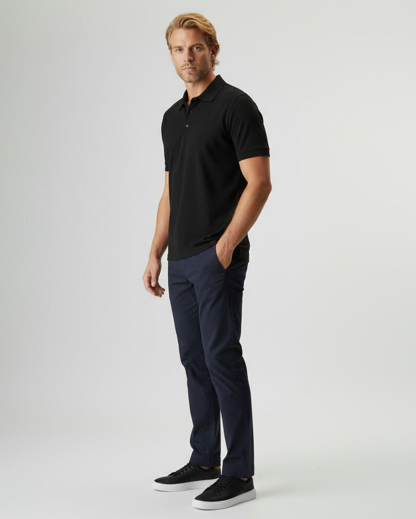 Polo Piquet Algodão Pima