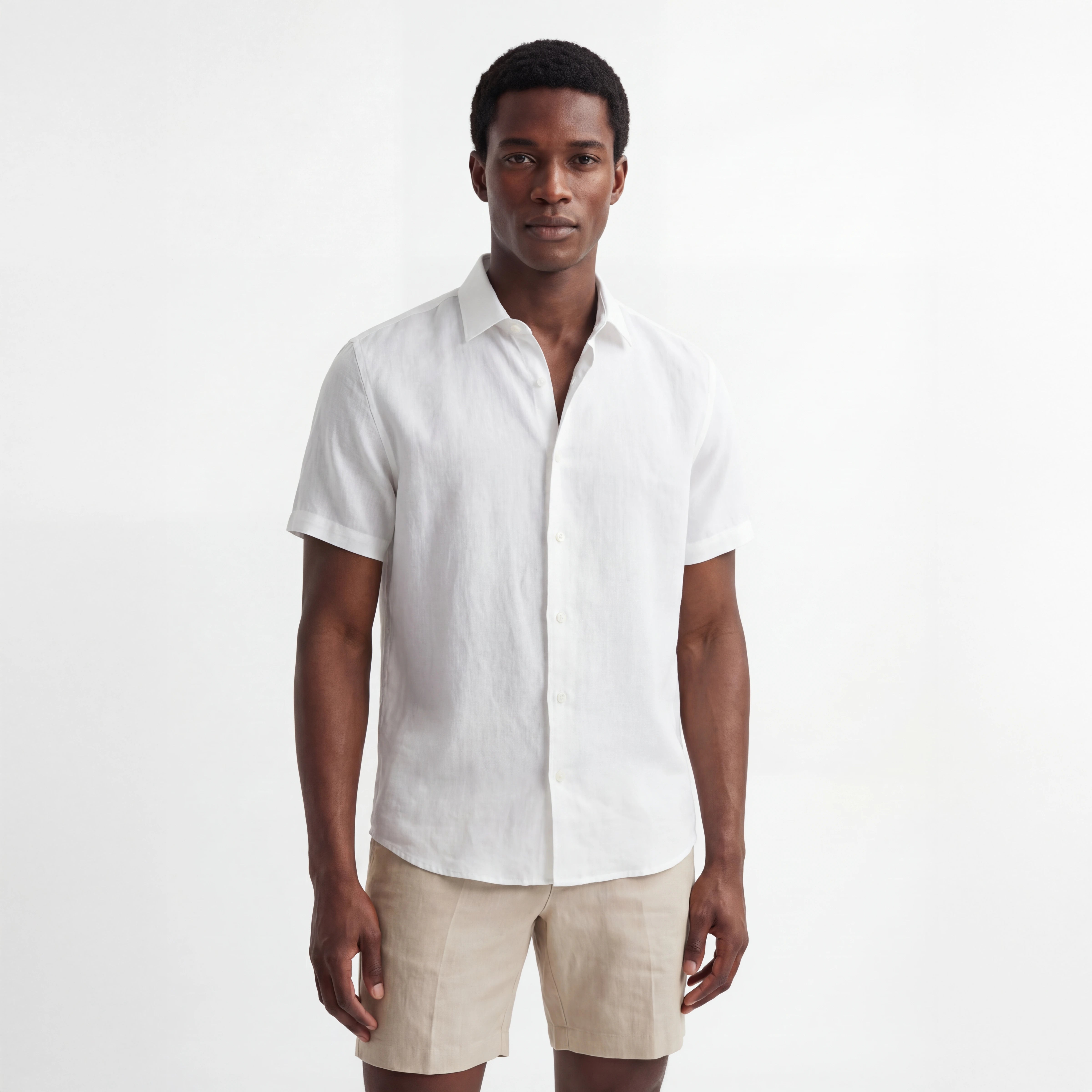 Camisa Puro Linho Greece Manga Curta