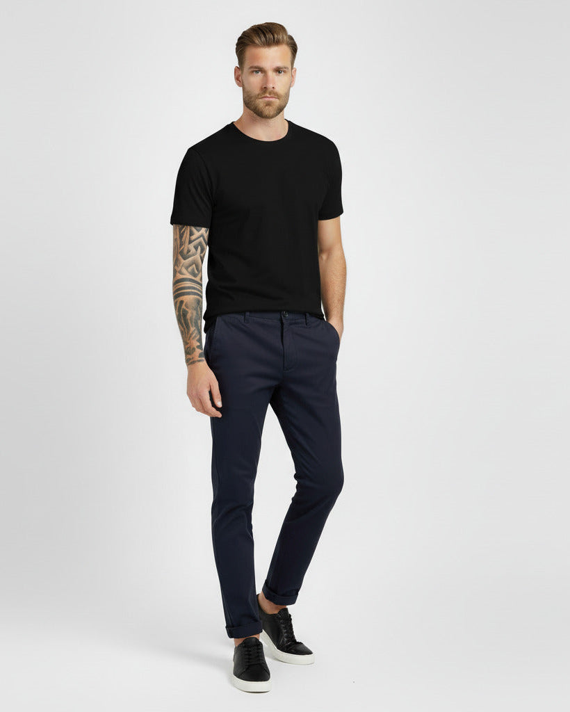 Camiseta Algodão Egípcio - Preto